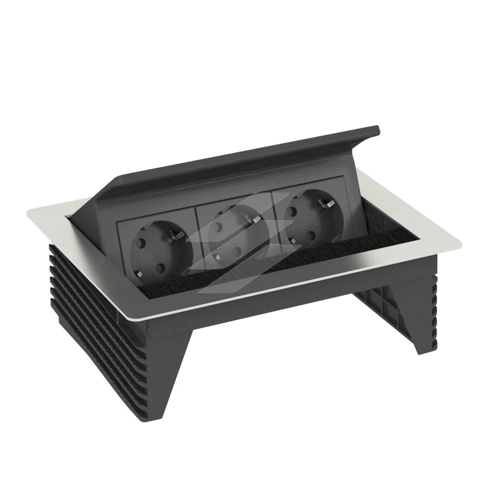 Блок розеток DBK, 3x 2р+E 250V~, кабель 3, 0м нержавіюча сталь, OBO Bettermann