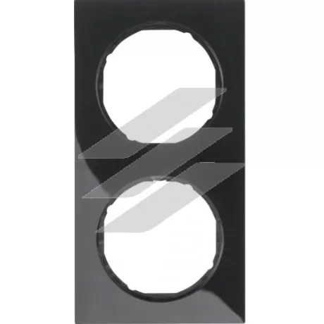 Рамка 2 постова пластик/чорний, R.3, Hager