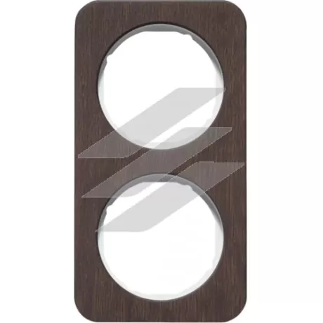 Рамка 2 постова дуб/полярна білизна, дерево, R.1, Hager