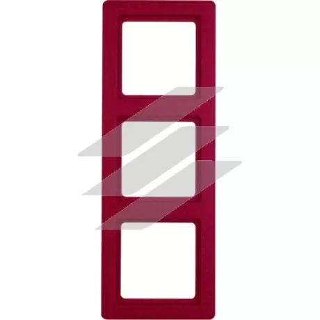 Рамка 3 постова червона, Q.1, Hager