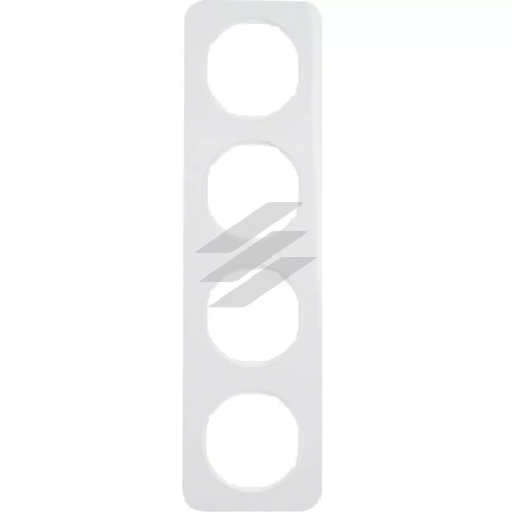 Рамка 4 постова пластик/полярна білизна, R.1, Hager