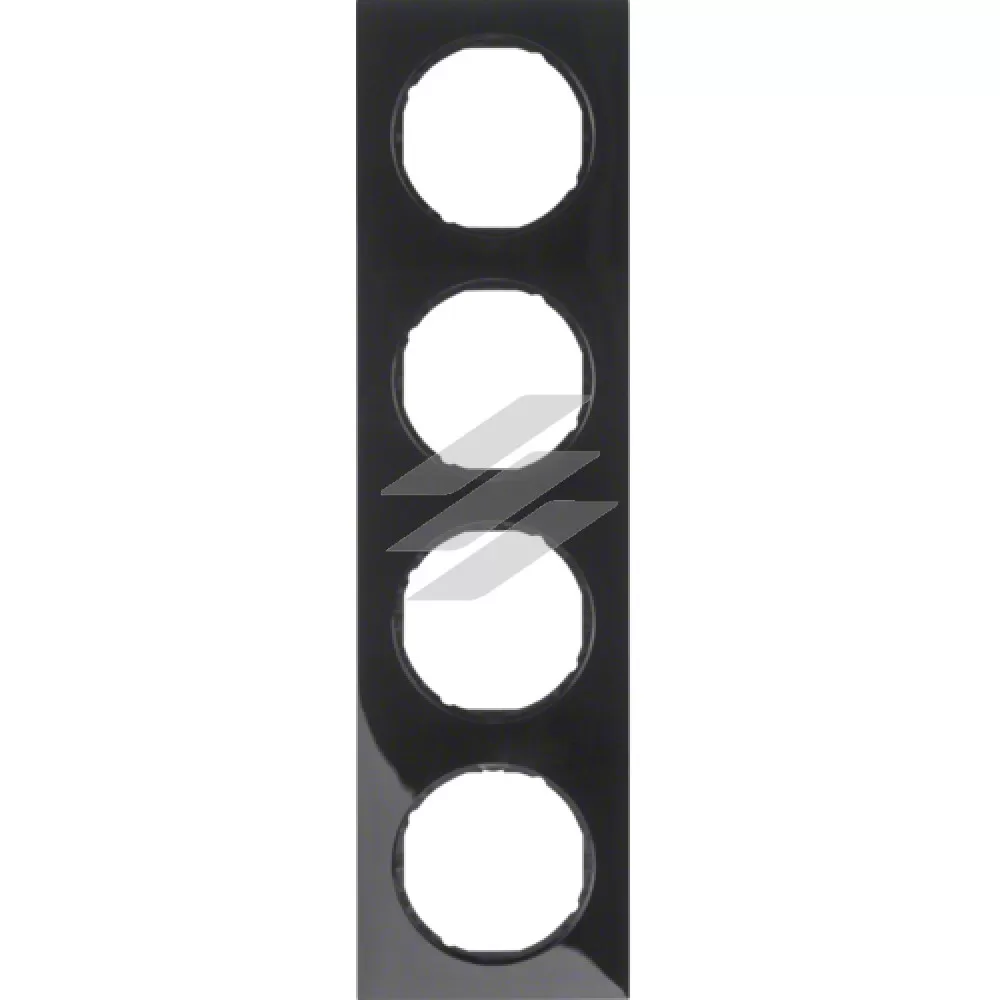 Рамка 4 постова пластик/чорний, R.3, Hager