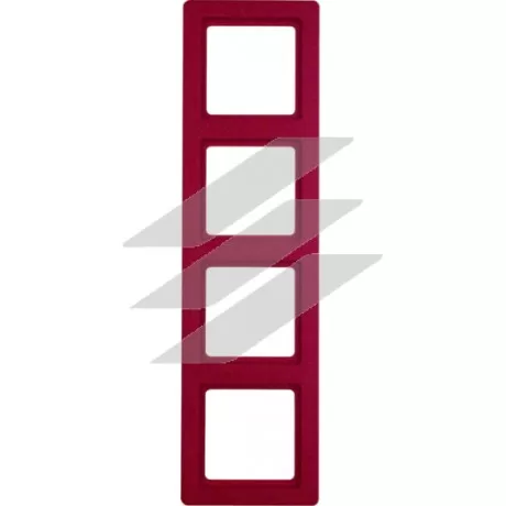 Рамка 4 постова червона, Q.1, Hager