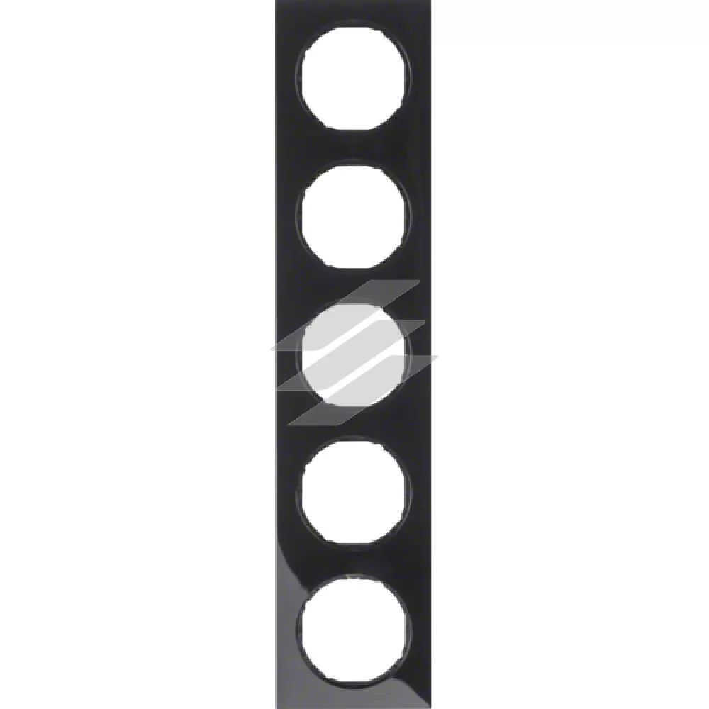 Рамка 5 постова пластик/чорний, R.3, Hager