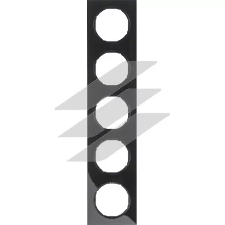 Рамка 5 постова пластик/чорний, R.3, Hager
