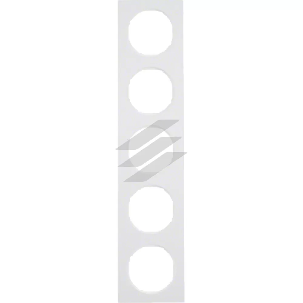 Рамка 5 постова пластик/полярна білизна, R.3, Hager