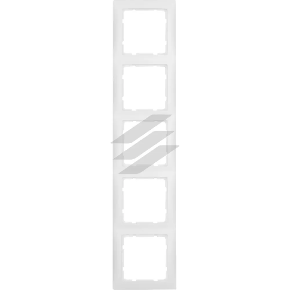 Рамка 5 постова полярна білизна-matt S.1, Hager