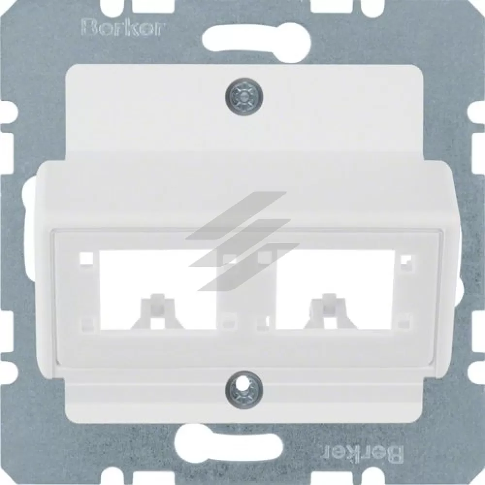 Накладка для 1 чи 2 єдиних модулів RDM, полярна білизна-matt S.1, Hager
