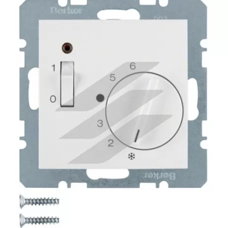 Регулятор температури приміщення, 24В, полярна білизна S.1, Hager