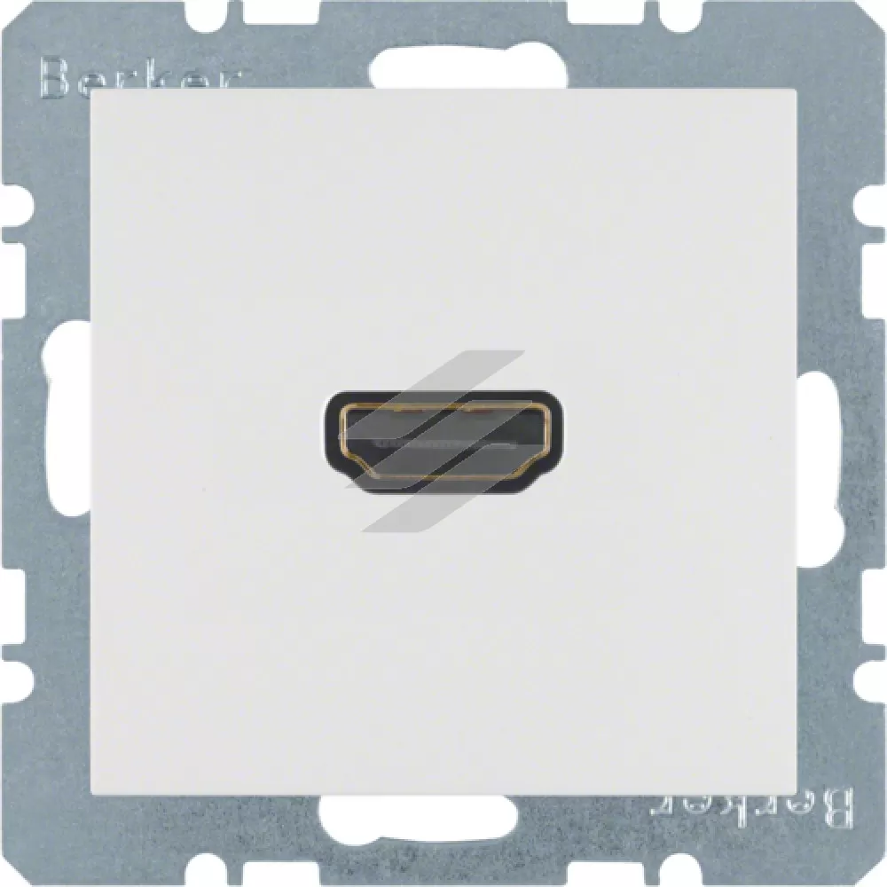 HDMI-розетка, полярна білизна-matt S.1, Hager
