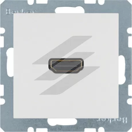HDMI-розетка, полярна білизна-matt S.1, Hager