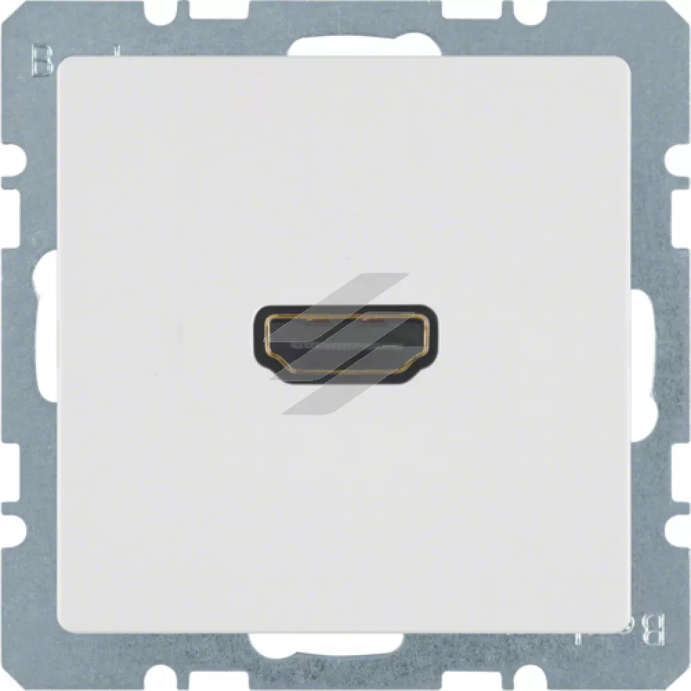 HDMI-розетка, полярна білизна, Q.х, Hager