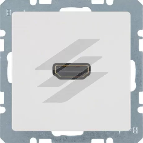 HDMI-розетка, полярна білизна, Q.х, Hager