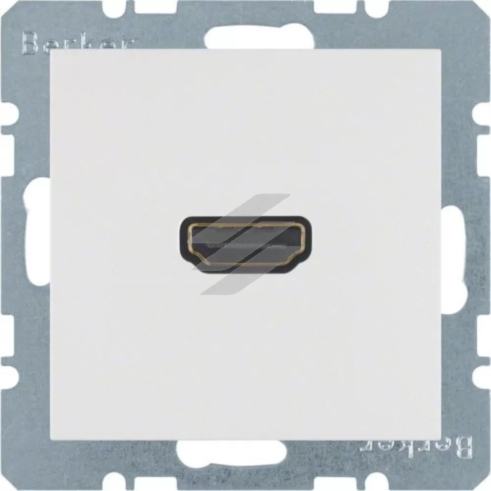 HDMI-розетка, полярна білизна S.1, Hager