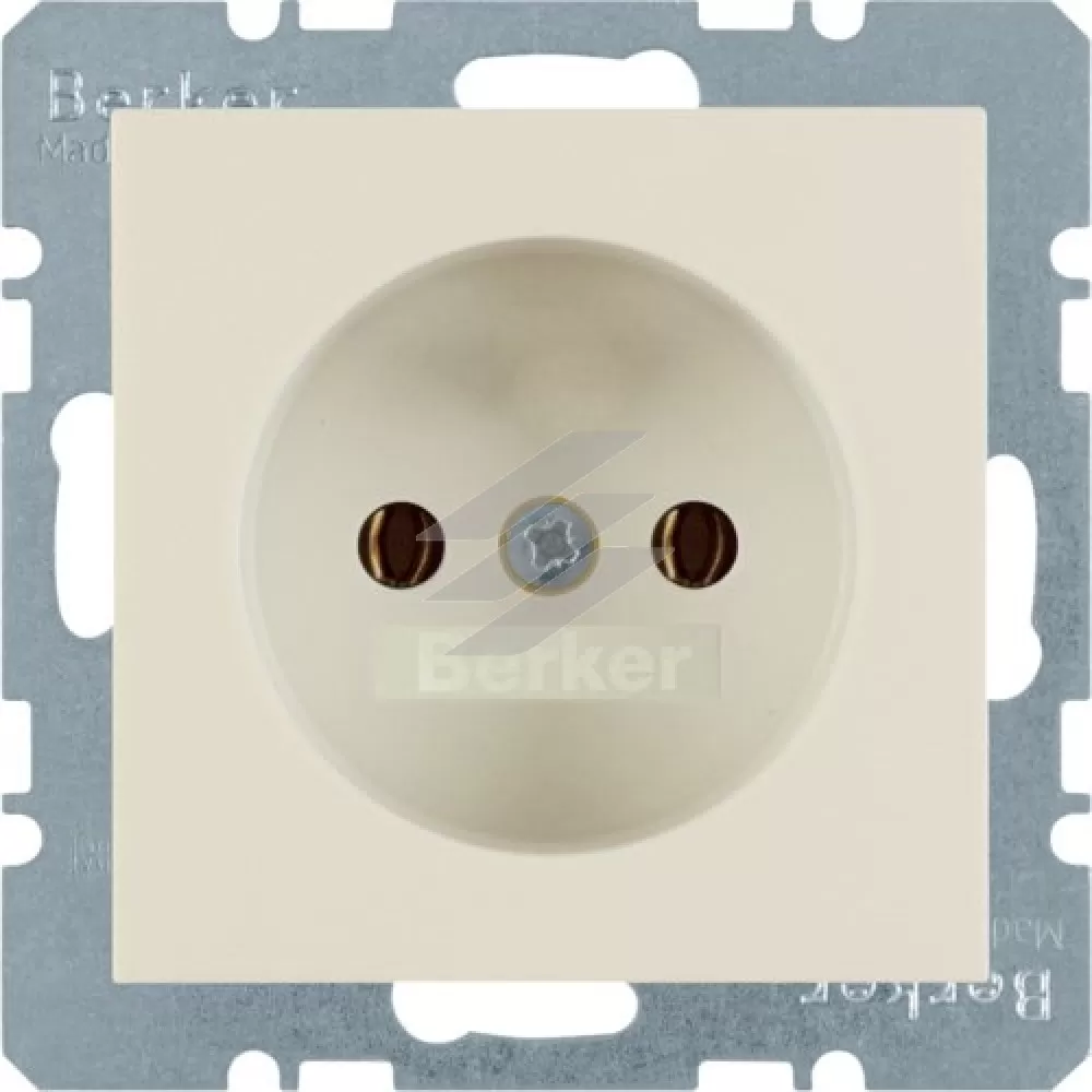 Розетка без заземлюючого контакту, біла 16А 250В S.1, Hager