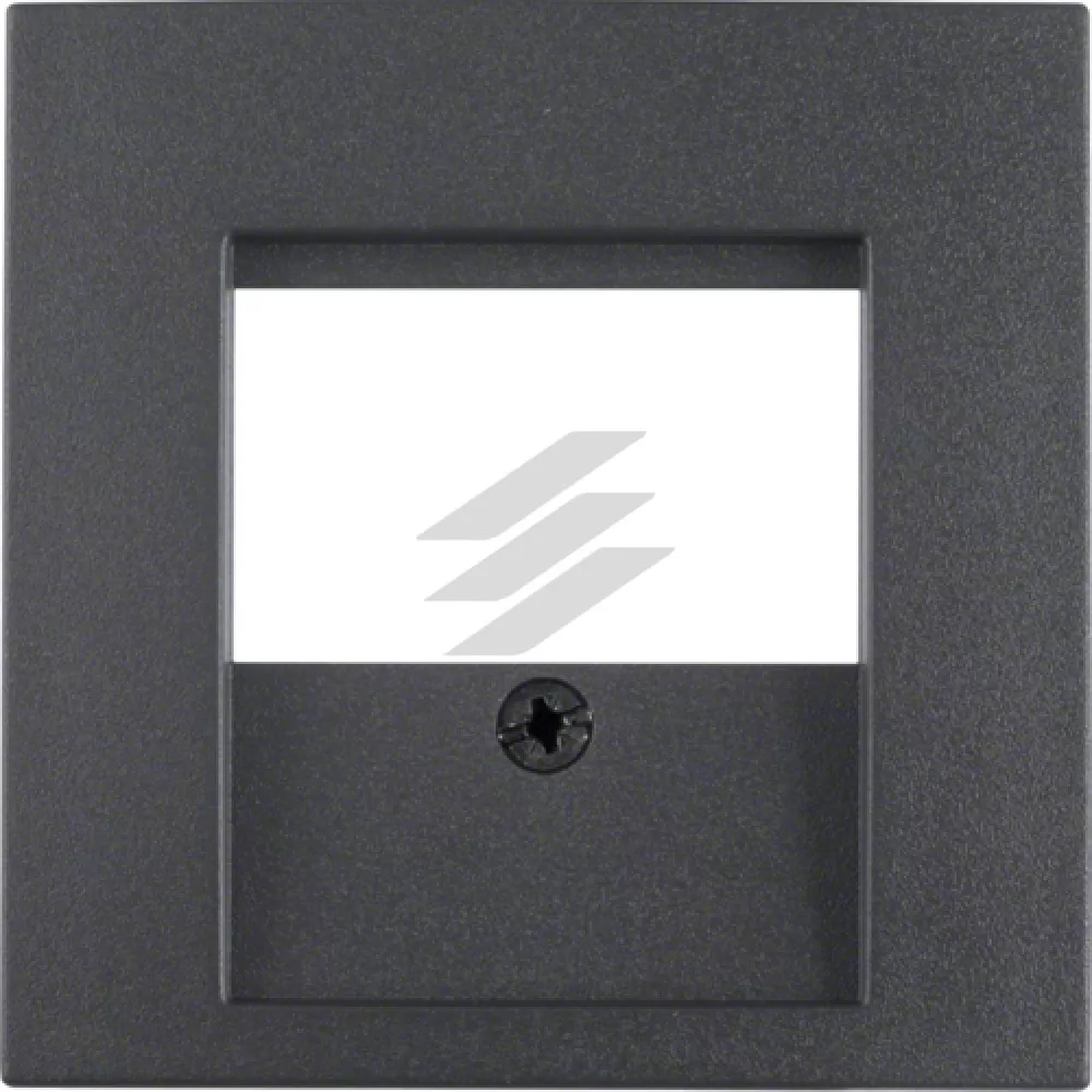 Накладка для розеток для гучномовців, USB-розеток, антрацит S.1, Hager