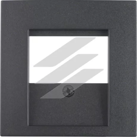 Накладка для розеток для гучномовців, USB-розеток, антрацит S.1, Hager