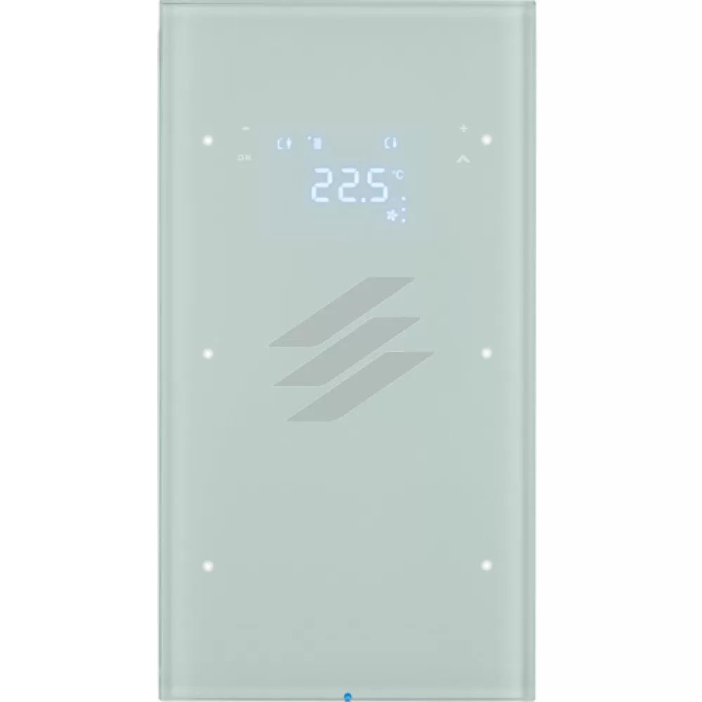 Скляний сенсор 2-кан. з регул. температури, полярна білизна, TS Sensor R.3, Hager