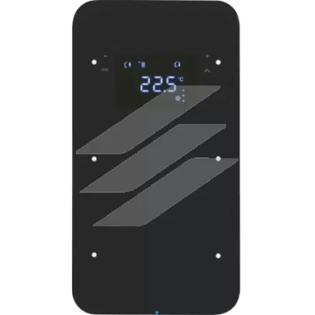 Скляний сенсор 2-кан. з регул. температури, чорний, TS Sensor R.1, Hager