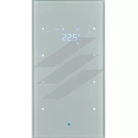 Скляний сенсор 3-кан. з регул. температури, алюміній, TS Sensor, Hager