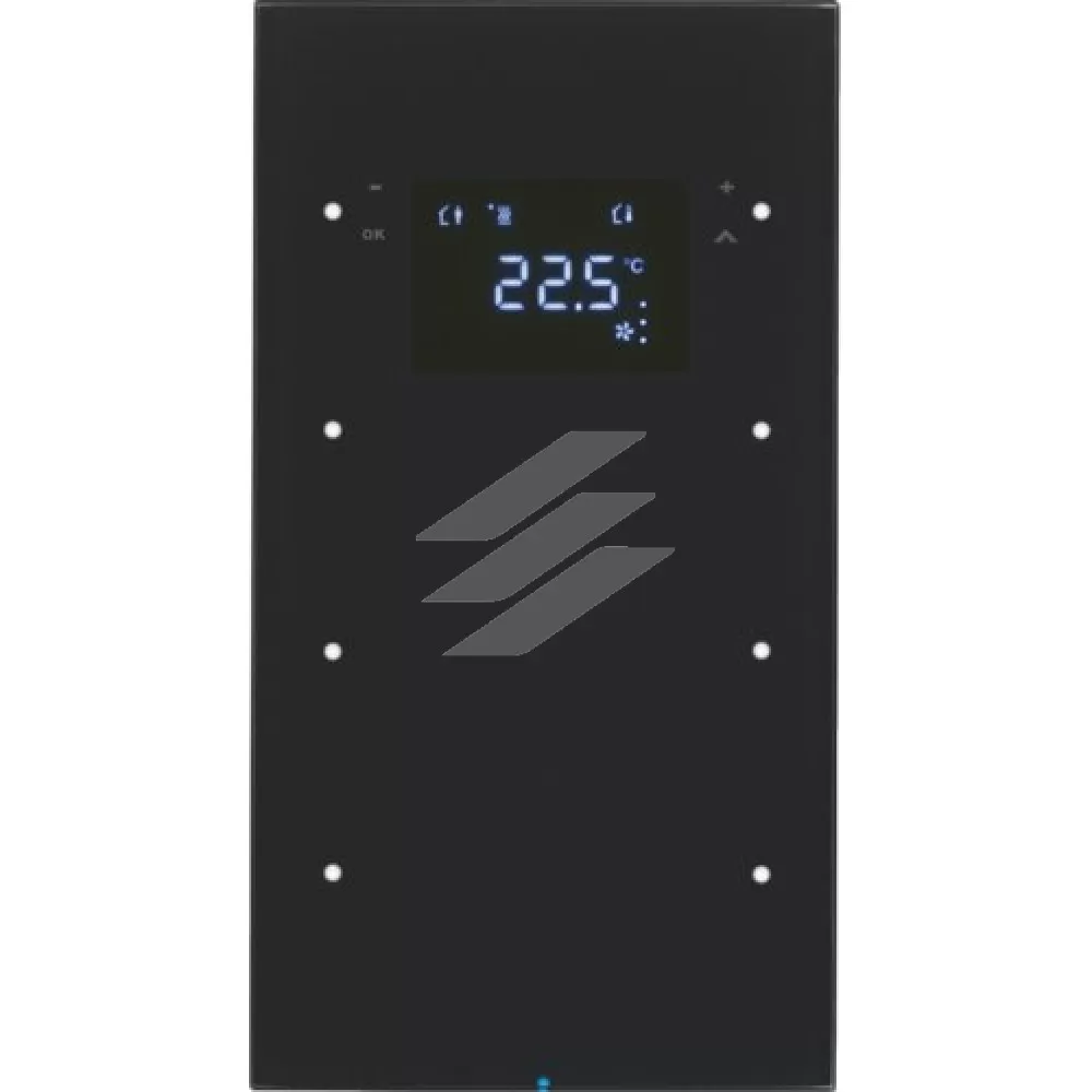 Скляний сенсор 3-кан. з регул. температури, чорний, TS Sensor R.3, Hager