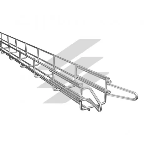Лоток кабельний сітчастий KOPOS з муфтою, розміри-60x60x3000mm, Товщ. метал-3,5, нержавіюча сталь, INOXDZI 60X60_VIX, КОПОС