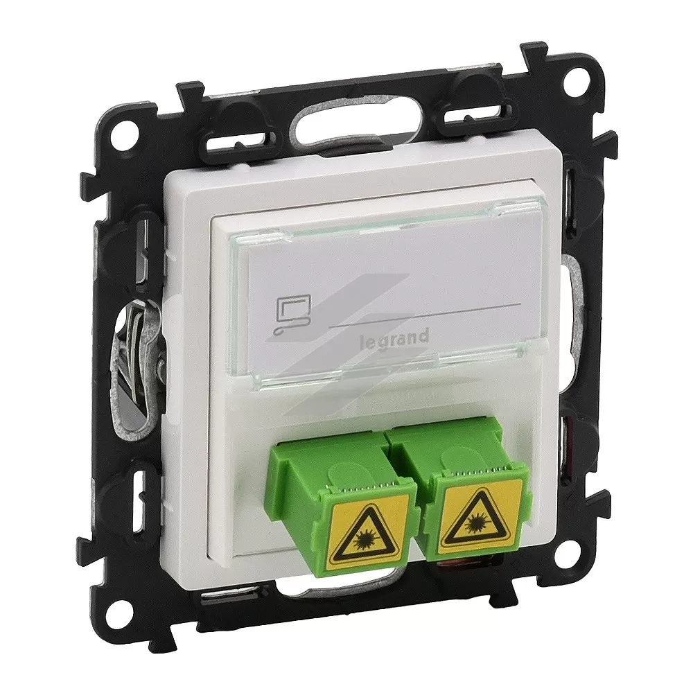Розетка Valena LIFE оптоволоконна 2SC APC, білий, Legrand