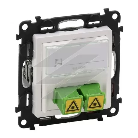Розетка Valena LIFE оптоволоконна 2SC APC, білий, Legrand