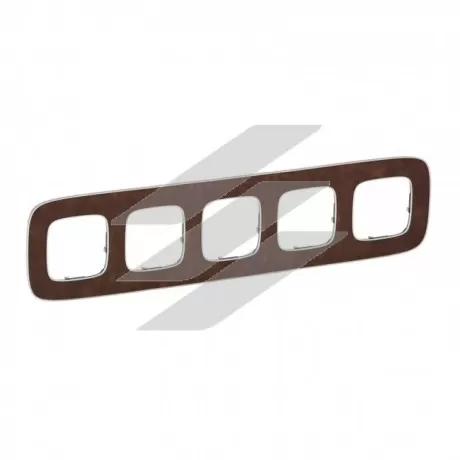 Рамка 5 постова Valena ALLURE, шкіра, Legrand