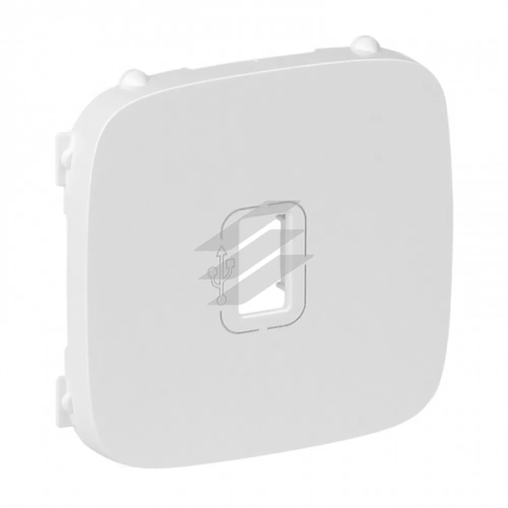 Лицева панель розетки Valena ALLURE USB, білий, Legrand