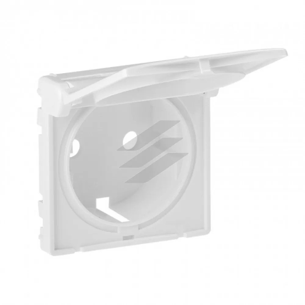 Накладка розетки Valena LIFE 2P+PE з кришкою, білий, Legrand
