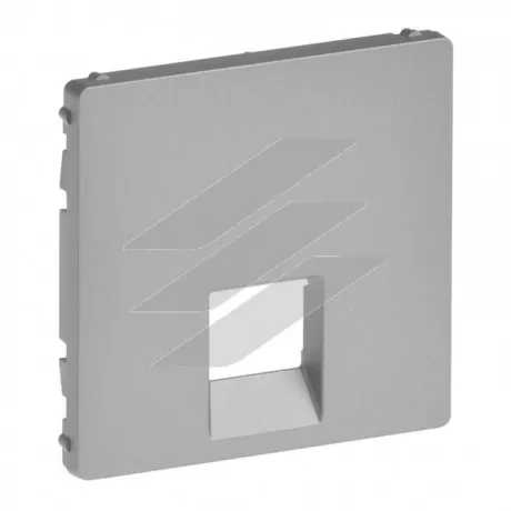 Лицева панель розетки Valena LIFE RJ11/RJ45, алюміній, Legrand