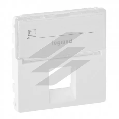 Лицева панель Valena LIFE RJ11/RJ45 з текстом, білий, Legrand