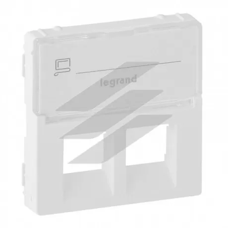 Накладка розетки Valena LIFE RJ11/RJ45 підпис, білий, Legrand
