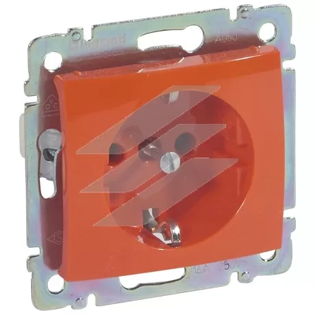 Розетка Valena 2P+PE Жовтий, Legrand