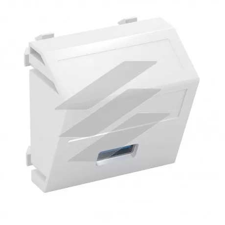 Розетка USB 3.0, modul 45, кутова/алюміній, OBO Bettermann