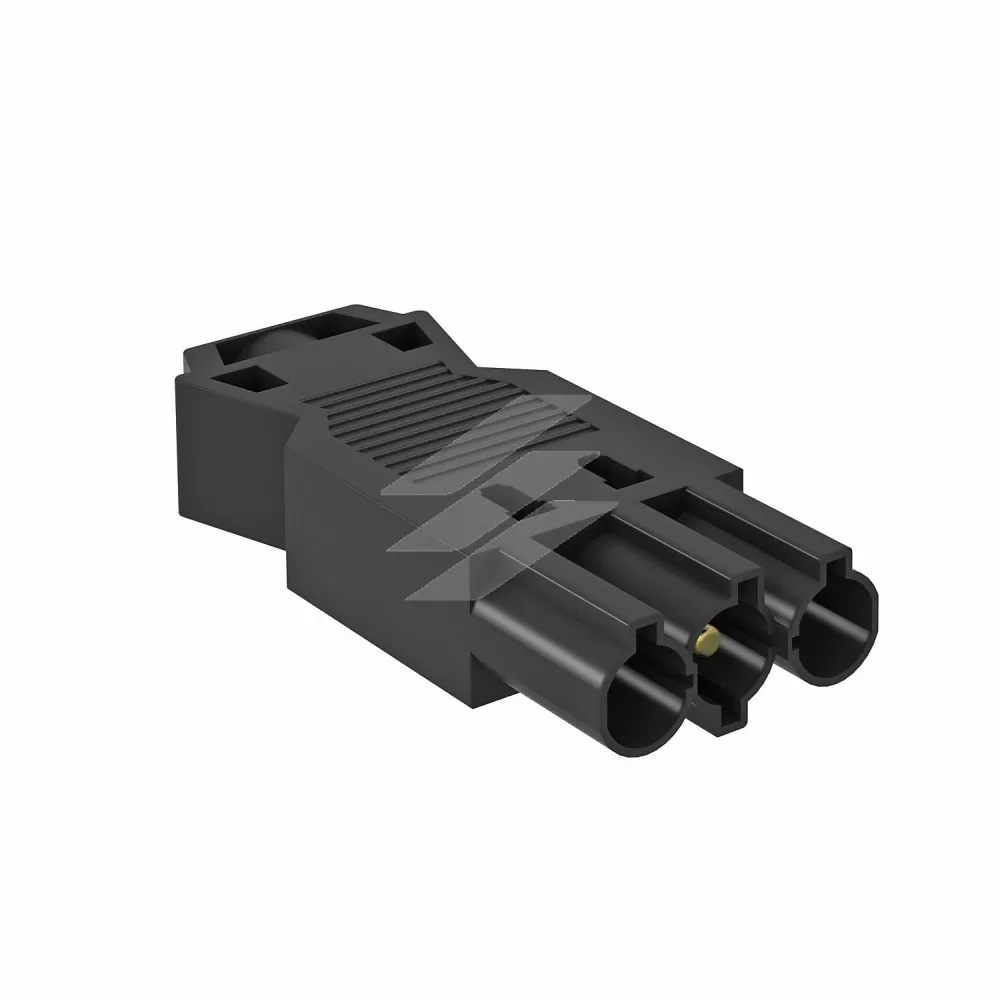 Роз'єм GST18i3p, 0, 75 - 2.5 мм ², 250V~, 16A, male/чорний, OBO Bettermann