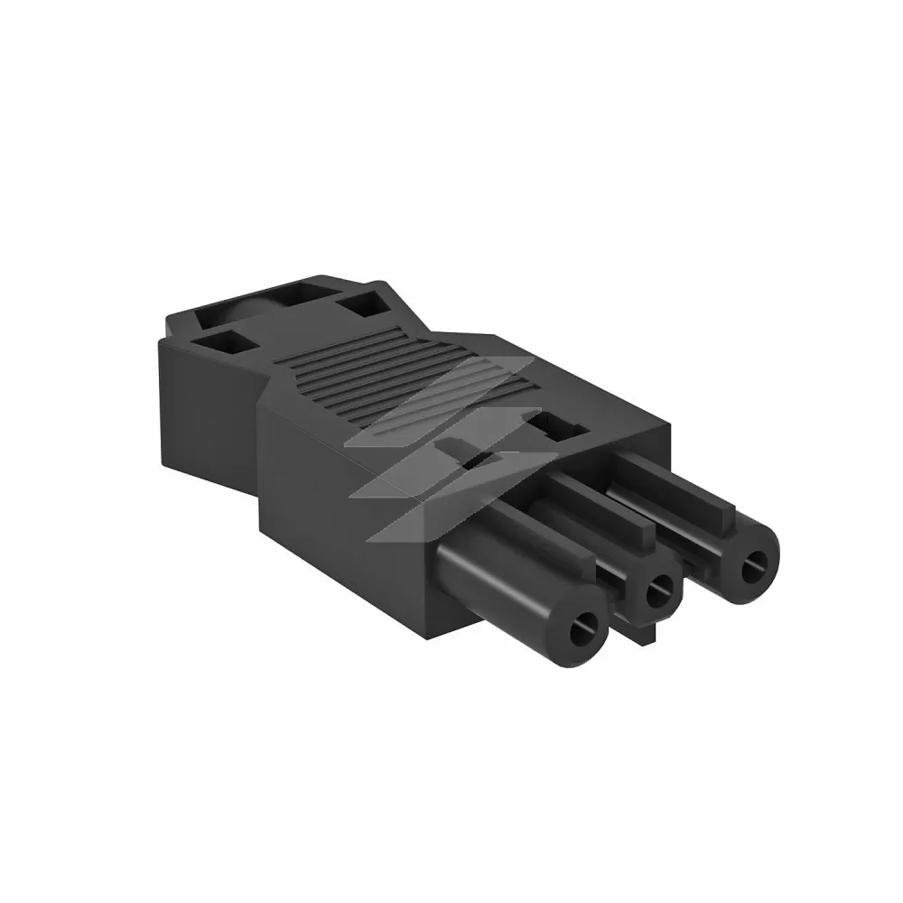 Роз'єм GST18i3p, 0, 75 - 2.5 мм ², 250V~, 16A, female/чорний, OBO Bettermann