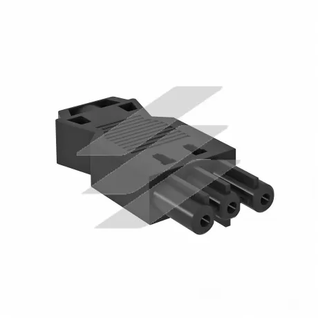 Роз'єм GST18i3p, 0, 75 - 2.5 мм ², 250V~, 16A, female/чорний, OBO Bettermann