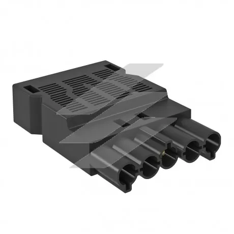 Роз'єм GST18i5p, 0, 75 - 2.5 мм ², 250V~, 16A, male/чорний, OBO Bettermann