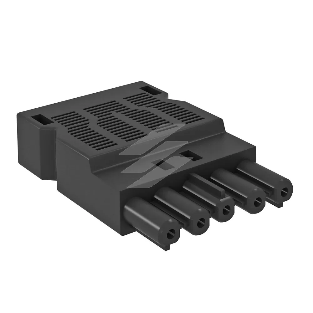 Роз'єм GST18i5p, 0, 75 - 2.5 мм ², 250V~, 16A, female/чорний, OBO Bettermann