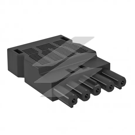 Роз'єм GST18i5p, 0, 75 - 2.5 мм ², 250V~, 16A, female/чорний, OBO Bettermann