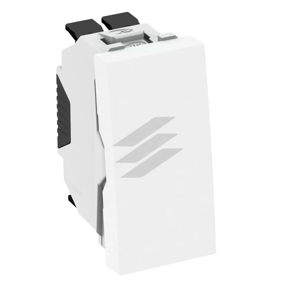 Перемикач кнопковий 10A, 250V~, 1 модуль (22.5x45)/білий, OBO Bettermann