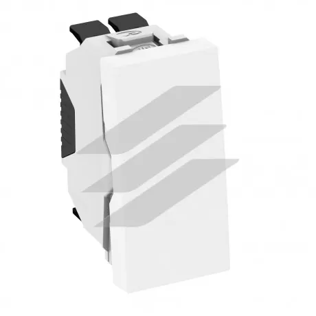 Перемикач кнопковий 10A, 250V~, 1 модуль (22.5x45)/білий, OBO Bettermann