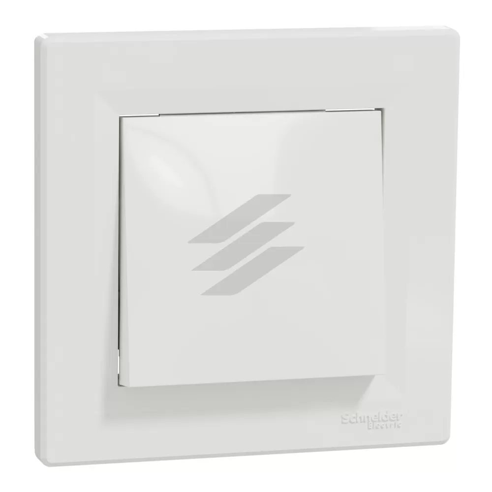 Вимикач 1-клавішний 10A, білий, серія Asfora, Schneider Electric