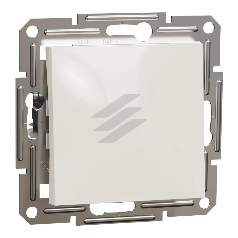 Вимикач кнопковий, без рамки, кремовий, серія Asfora, Schneider Electric