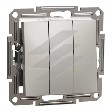 Вимикач 3-клавішний бронза, серія Asfora, Schneider Electric