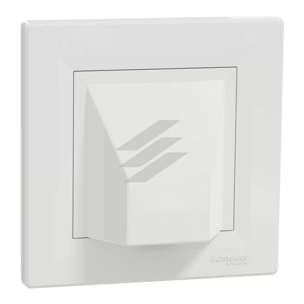 Вивід кабелю з рамкою, білий, серія Asfora, Schneider Electric