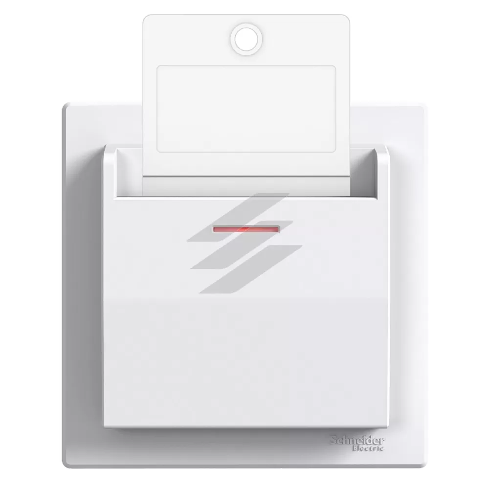Вимикач картковий з ключем механічний, білий, серія Asfora, Schneider Electric
