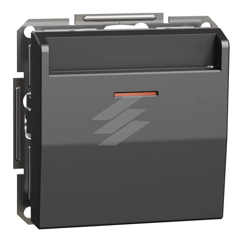Вимикач картковий з ключем механічний, антрацит, серія Asfora, Schneider Electric